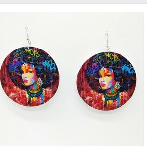 Wooden Fashion Earrings